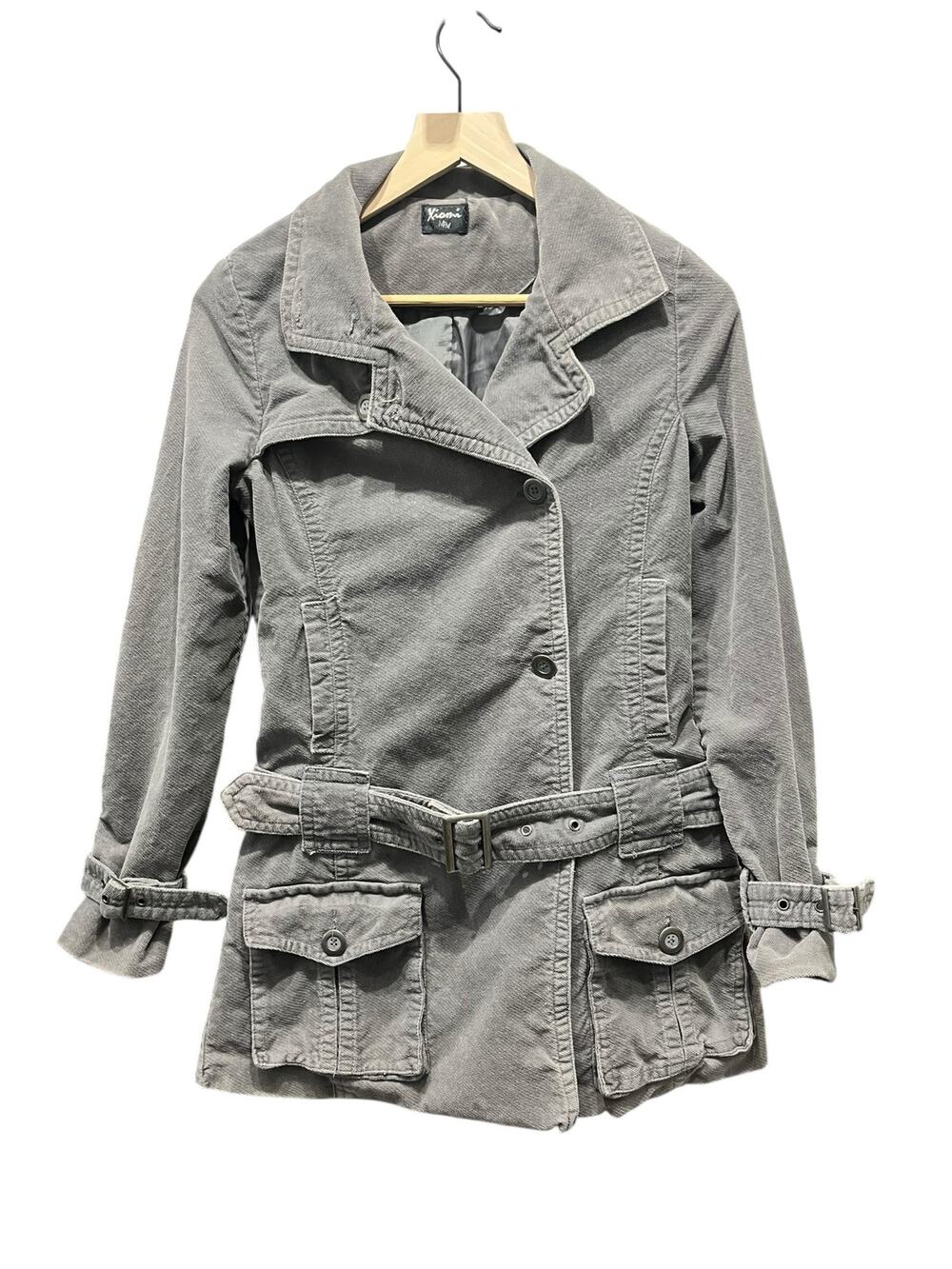 Vintage 90's Women's Cargo Belted Jacket Coat SIZE Medium